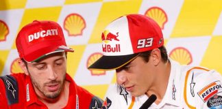 Marquez e Dovizioso a Jerez. Caduta e meraviglia Marquez e Dovizioso a Jerez