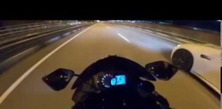 Kawasaki Ninja 636 contro BMW M3. Gara col botto